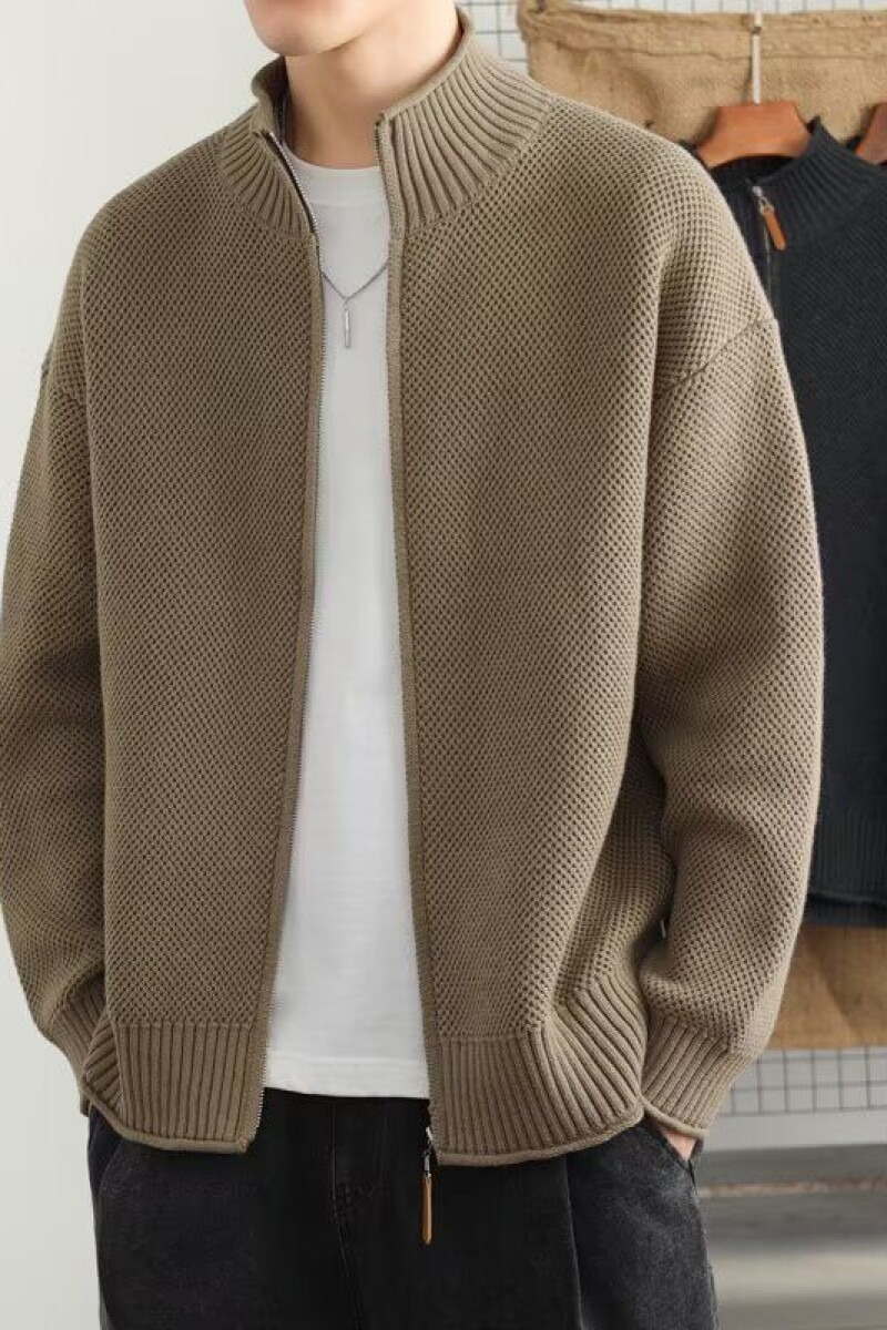 1506/MM30021/P72立领针织开衫外套男潮牌纯色拉链夹克男装1,男装夹克,星座1506-1
