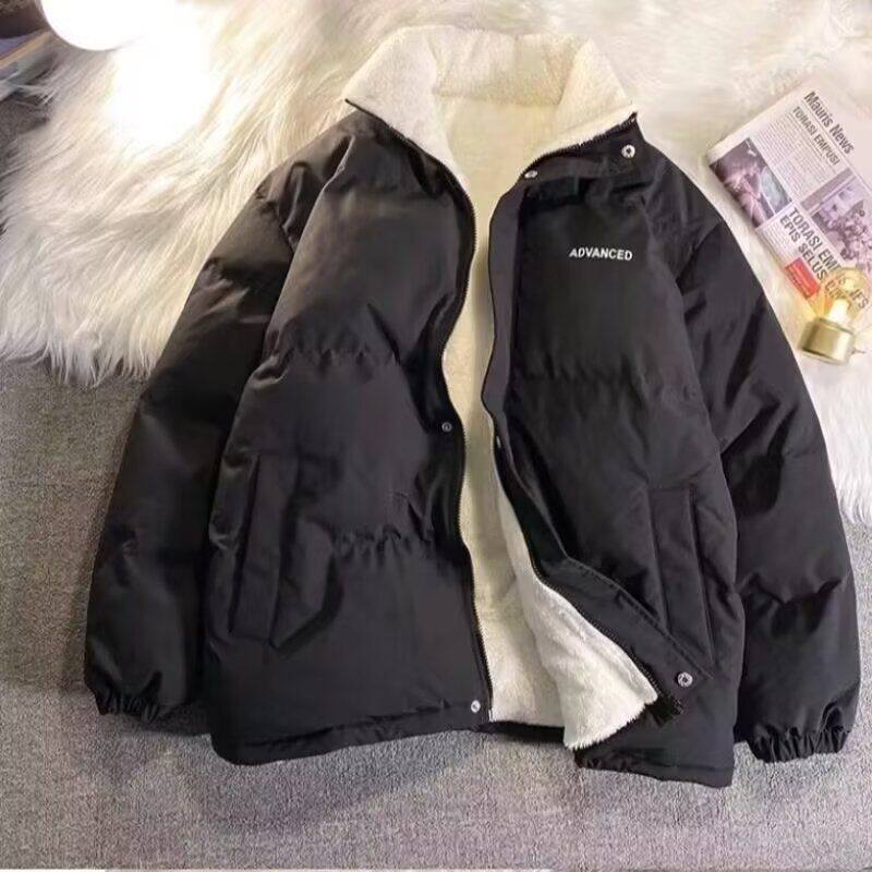 1506/Mms7771/P59冬季羊羔绒立领加绒加厚面包服棉衣男女2,男装棉衣,星座1506-1