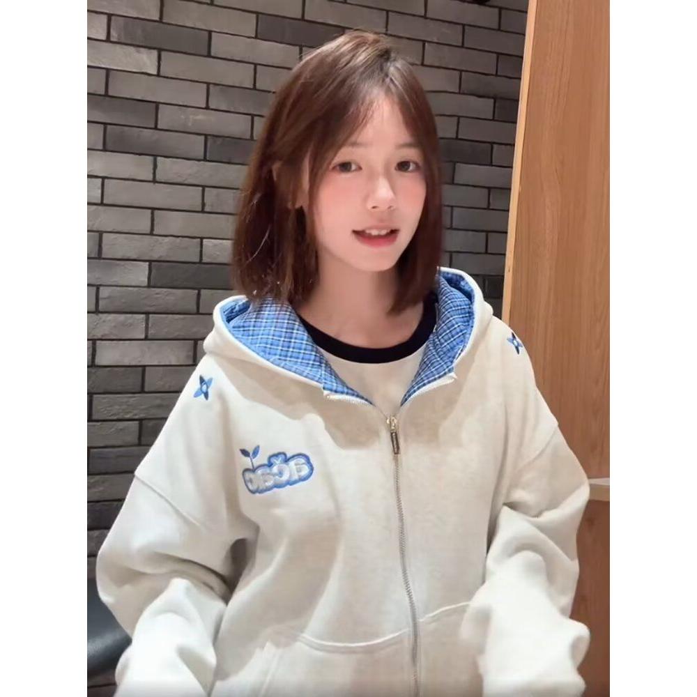 1506-1/WW251/P52秋冬新款格子拼接刺绣卫衣男，男装卫衣，星座1506-1