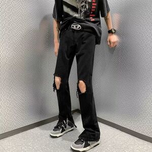 1506-1/KGA181/P42百搭高腰显瘦显腿长直筒裤图片