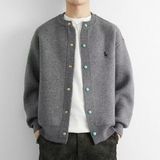 1506/M50161/P74绿松石棒球服新款简约针织开衫夹克男装上衣2，男装夹克，星座1506-1