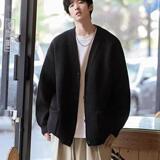 1506/QM1090/P56潮牌开衫纯色宽松V领毛衣气质潮流百搭流行原宿1，男装针织衫/毛衣，星座1506-1