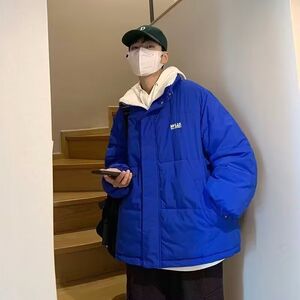 1506/M2121/P72冬季加绒加厚面包服新款潮流简约棉衣外套1图片
