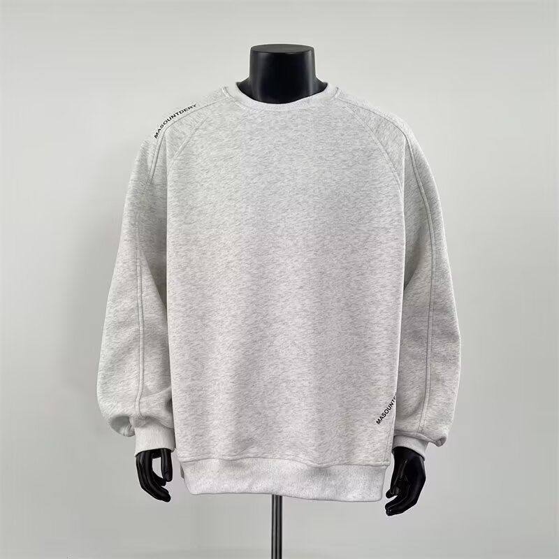 1506-1/WH081/P39春季重磅美式解构圆领卫衣男字母头上衣潮,男装卫衣,星座1506-1