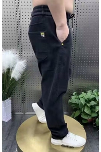 1506/KK11681/P41男士潮流百搭休闲小脚裤松紧腰潮流直筒哈伦裤2图片