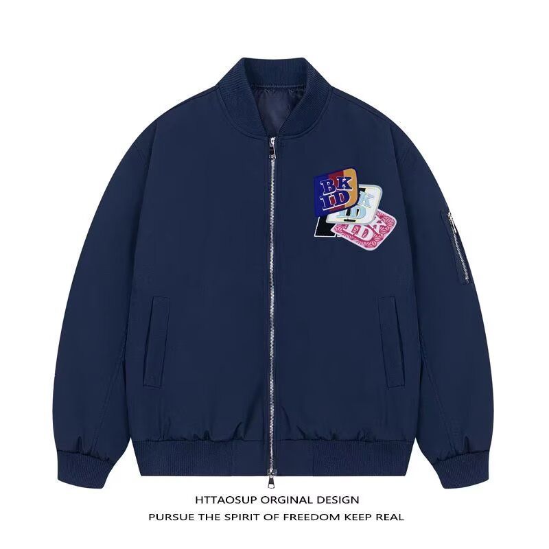 1506-1/JB031/P70B美式印花春季魔术贴外套男潮牌飞行员,女装短外套,星座1506-1