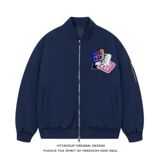 1506-1/JB031/P70B美式印花春季魔术贴外套男潮牌飞行员，女装短外套，星座1506-1