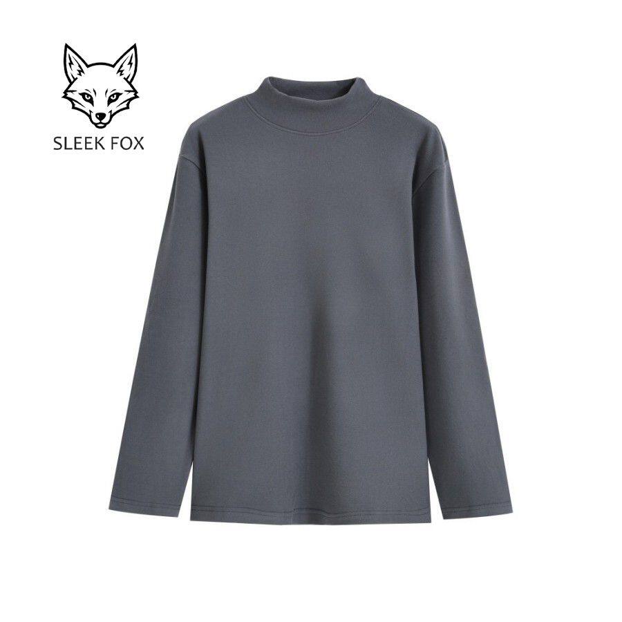 1506/MTC25181/P32高级感纯色双面德绒半高领长袖上衣4，男装卫衣，星座1506-1