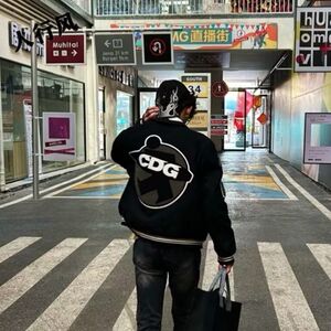 1506-1/Jfwt491/P79春秋季美式毛呢刺绣棒球服外套男图片