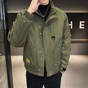 1506/MT09-11/P75秋冬季新款夹克男士韩版潮流加厚时尚外套2图片
