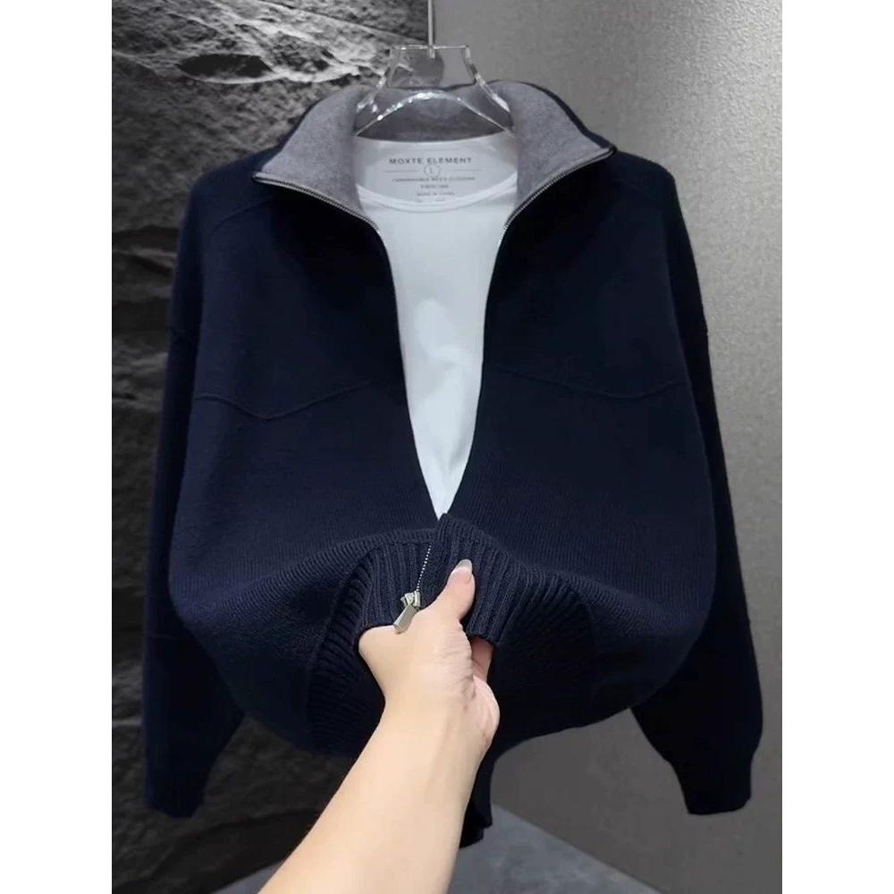 1506/MM9111/P62百搭纯色开衫男加厚毛衣线衣冬季1，男装针织衫/毛衣，星座1506-1