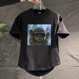 1506-1/TB15371/P32碳素磨毛印花T恤男夏季短袖汗衫，男装T恤，星座1506-1