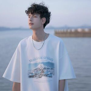 wassup candy夏季休闲半袖t恤男宽松潮流短袖港风青少年薄款体恤图片