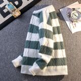 1506/MB1161/P50秋冬季潮流宽松条纹毛衣撞色针织线衫2，男装针织衫/毛衣，星座1506-1