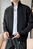 1506-1/MM2351/P49立领拉链青少年潮流纯色开衫针织外套，男装针织衫/毛衣，星座1506-1