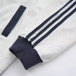 1506/WF1261/P52秋冬重磅三条杠开衫卫衣潮牌翻领棒球服1图片