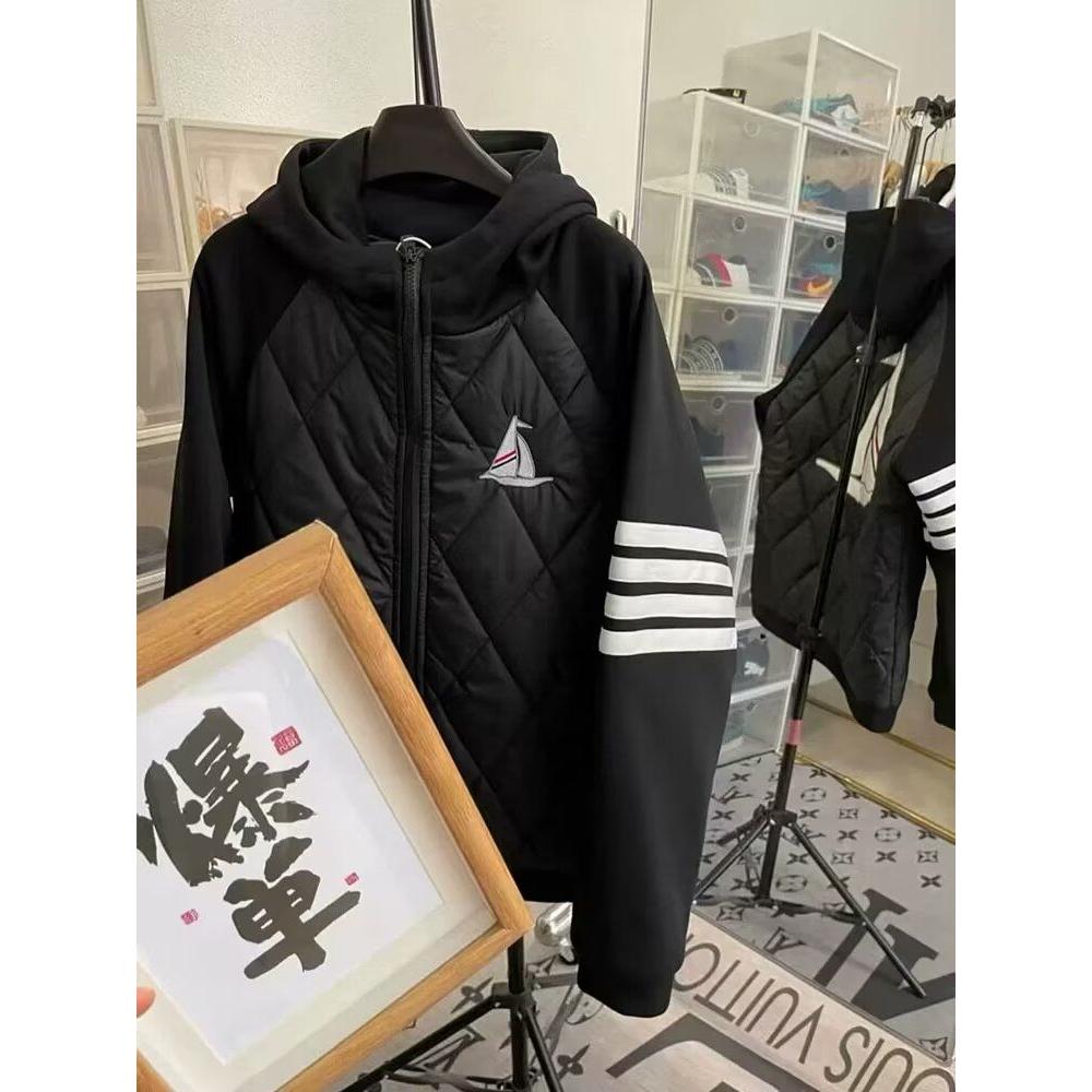 1506/MA3701/P77冬季新款潮流拼接棉衣男女连帽拉链保暖棉服外套1,男装棉衣,星座1506-1