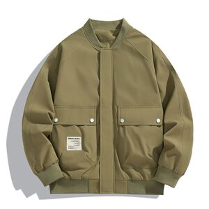 1506/Q8810/P59新款上衣男装黑色休闲大码休闲夹克服男款2