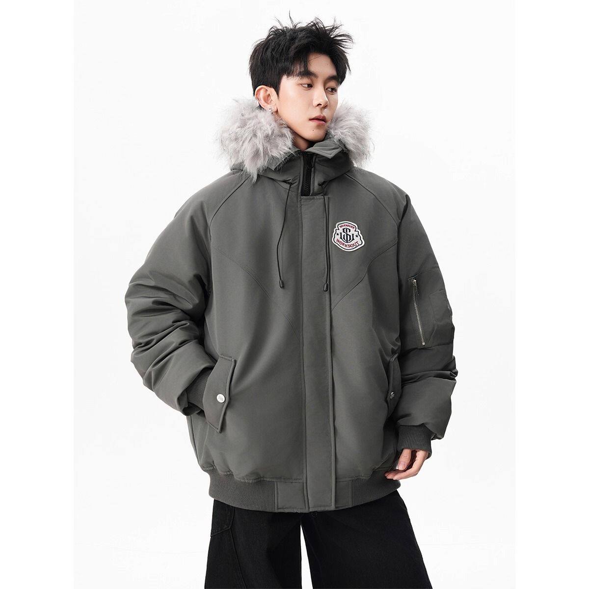 1506/MAF11071/P91冬季潮牌学院风夹克棉服复古保暖休闲外套2,男装夹克,星座1506-1