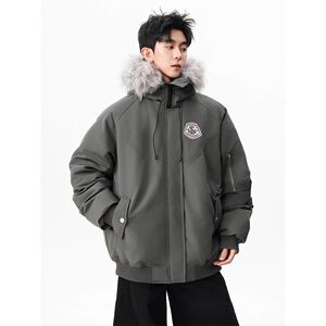1506/MAF11071/P91冬季潮牌学院风夹克棉服复古保暖休闲外套2图片