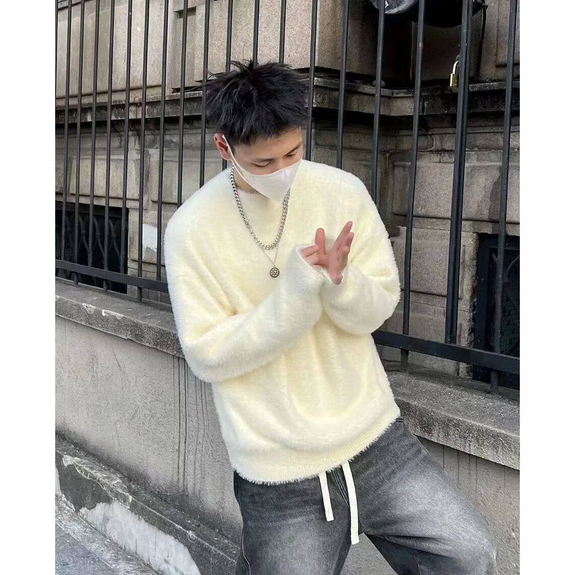 1506-1/MM081/P56毛衣男女秋冬季高级感痞帅软糯圆领针织衫,男装针织衫/毛衣,星座1506-1