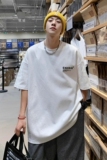 盐系男友风短袖t恤男夏季潮牌痞帅炸街港风ins潮流百搭宽松上衣服，男装T恤，星座1506-1
