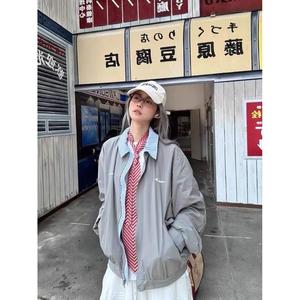 拼接衬衫男春秋薄款长袖ins潮港风日系2025宽松休闲痞帅衬衣外套图片