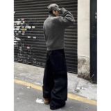 1506-1/MM58061/P70秋冬厚实百搭软糯简约实穿松弛感拉链毛衣男，男装针织衫/毛衣，星座1506-1