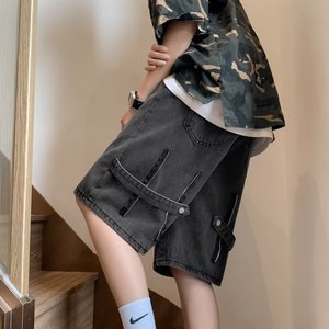1506-1/9056/P38 夏季男士短裤五分裤马裤中裤直筒牛仔裤图片