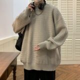 1506/QM1520/P50男冬季加厚潮牌针织衫秋冬美式复古重磅保暖外套1，男装针织衫/毛衣，星座1506-1