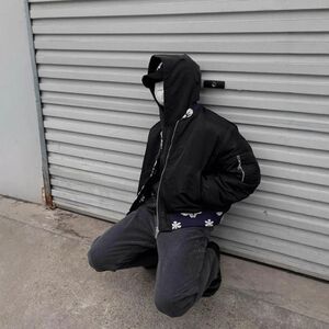 1506-1/JP201/P64美式高街提花飞行员夹克外套男图片