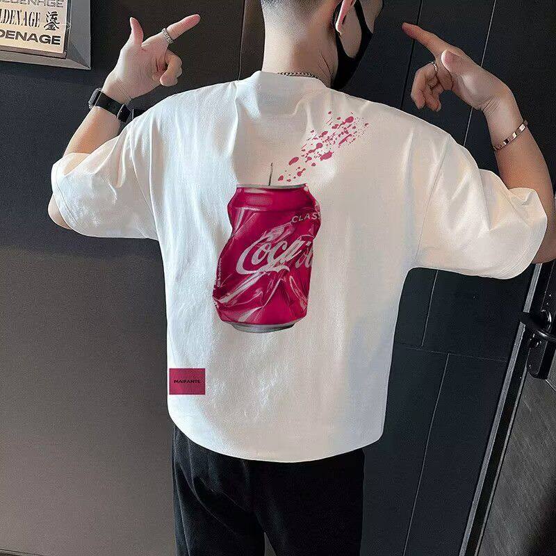 1506-1/TS14121/P27印花刺绣彩绘半袖情侣同款上衣图片