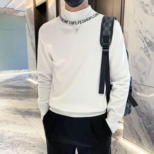 1506/MM8851/P44男士半高领毛衣欧货高端潮流修身打底针织衫1图片