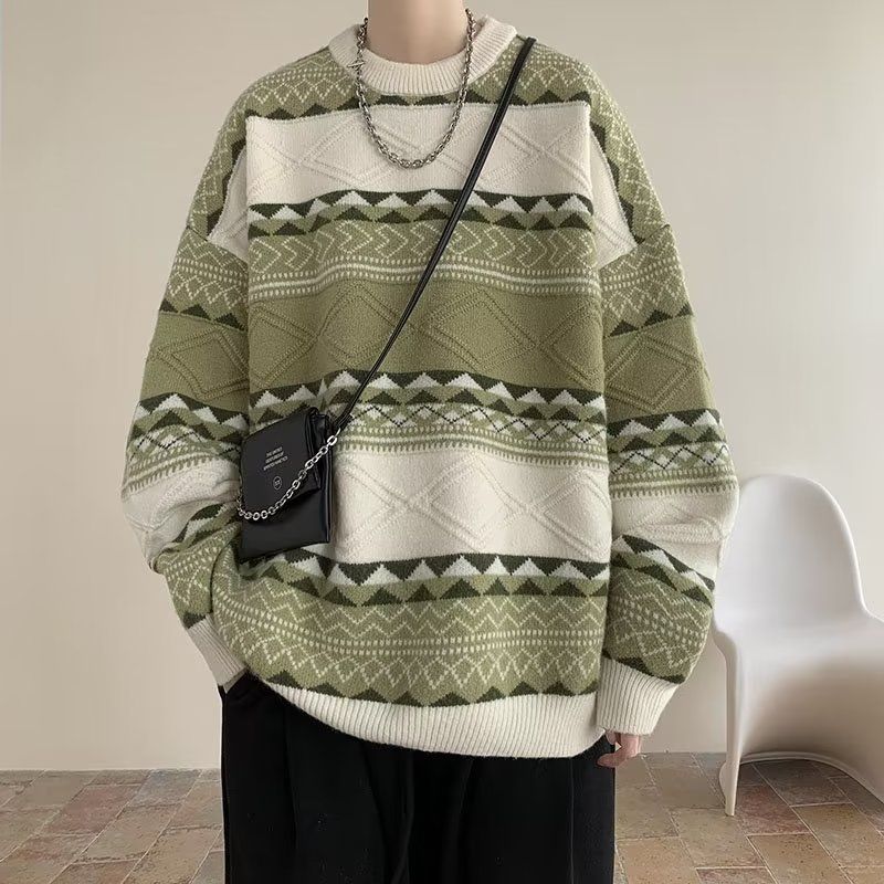 1506/QM1610/P49秋冬新款设计感小众宽松打底针织衫2，男装T恤，星座1506-1