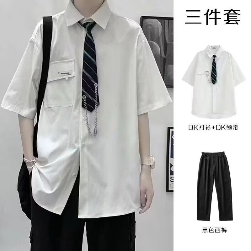1506-1/C2651/P31学院风班服潮流情侣装衬衣上衣男,男装衬衫,星座1506-1
