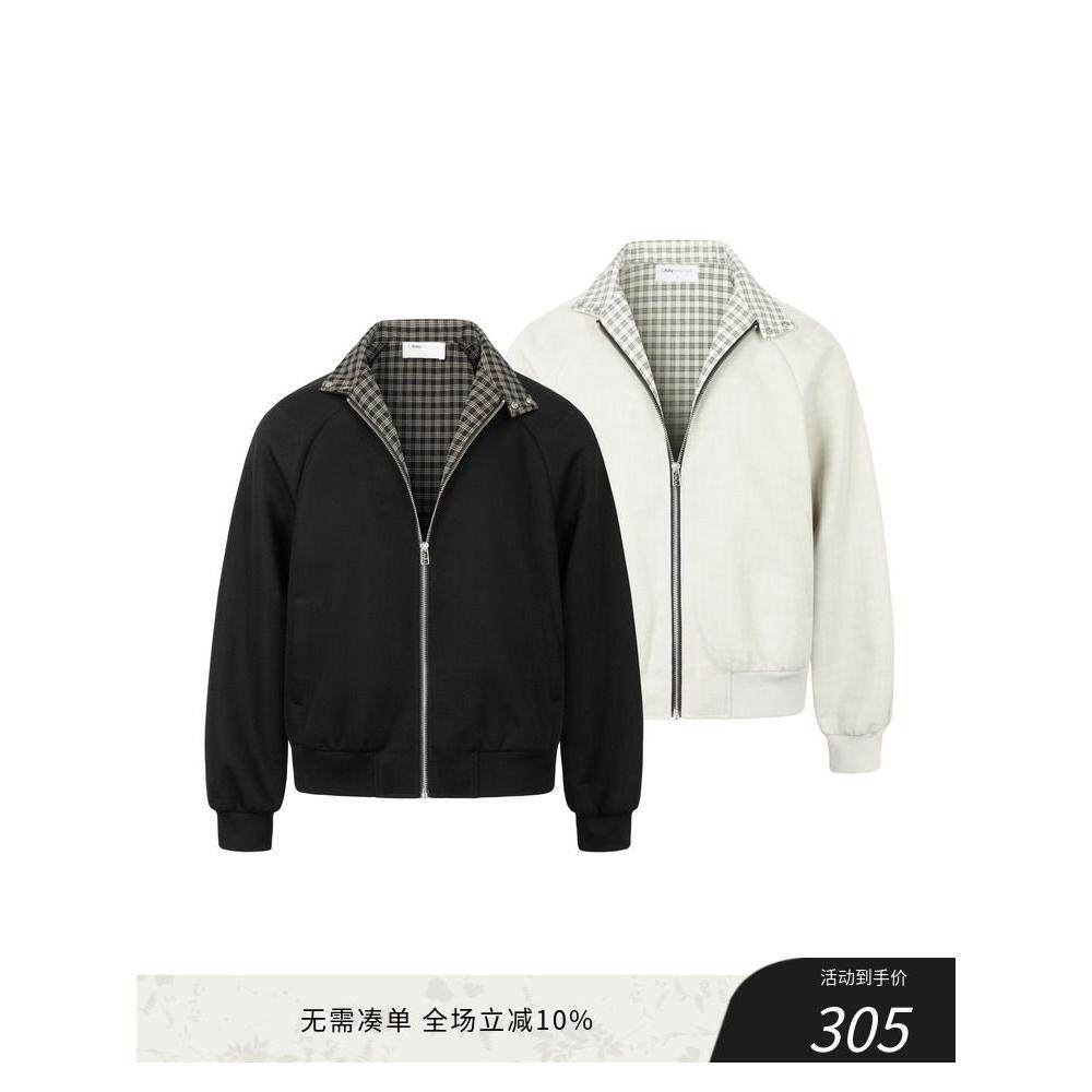 1506-1/JTB081/P69拼接哈灵顿休闲拉链卫衣夹克外套上衣男图片