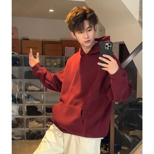 1506-1/WYC11/P52纯色男生秋季连帽长袖卫衣嘻哈图片