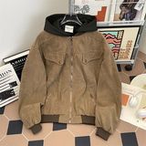 1506/MS60151/P79工装夹克男春季复古宽松假两件棒球服外套1，男装夹克，星座1506-1