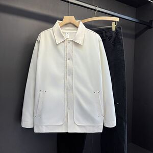 1506-1/JA2171/P60韩版轻熟风翻领夹克青少年宽松日系潮帅气潮图片