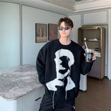 1506/MX0391/P48男女款宽松冬季港风慵懒打底衫线衣上衣1，男装T恤，星座1506-1