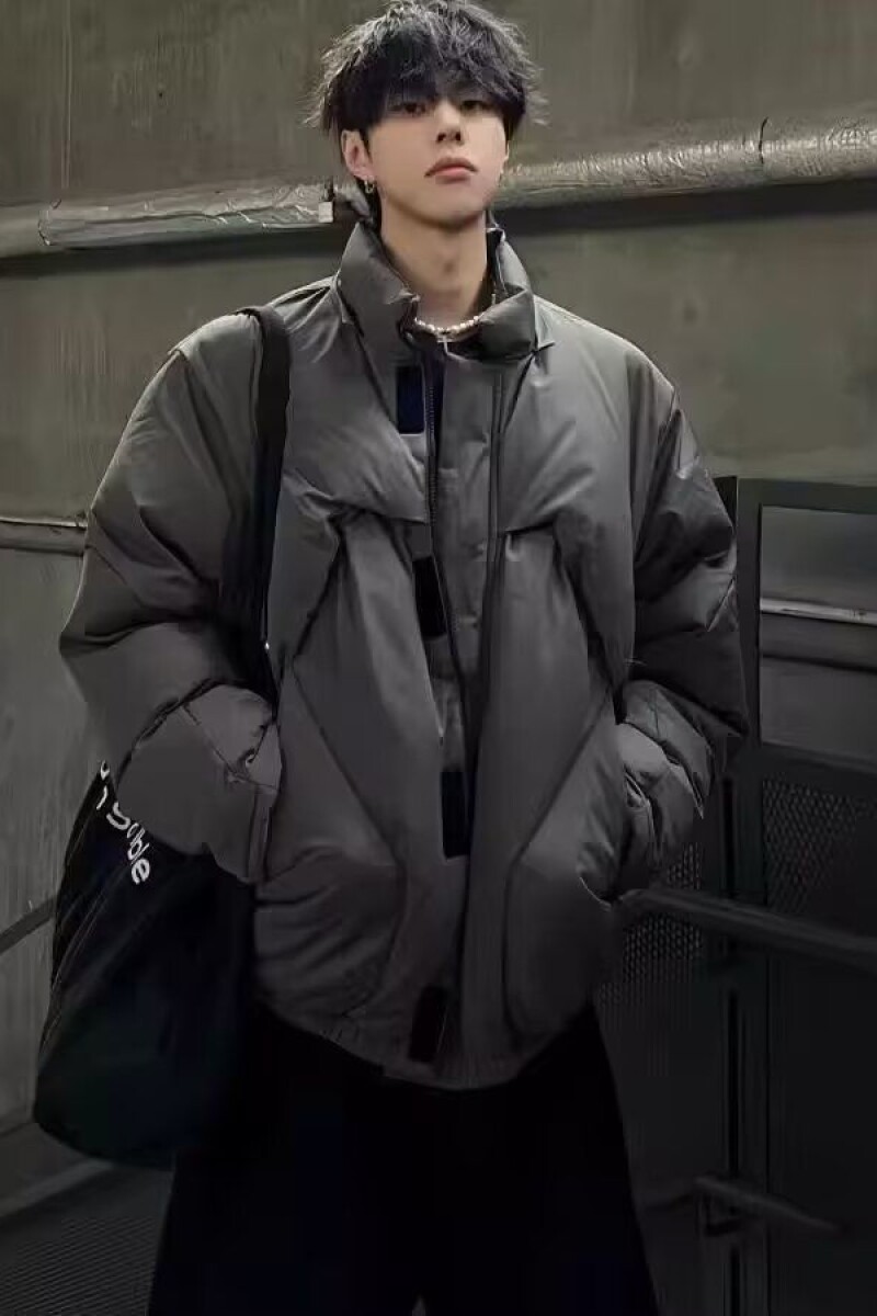 1506-1/MJ25301/P92冬季高级感宽松加厚面包服美式立领棉服外套,男装棉衣,星座1506-1