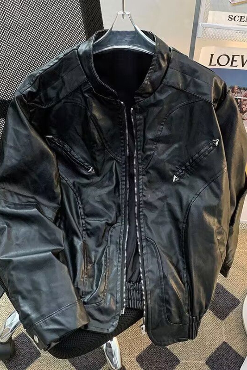 1506-1/JA1011/P75秋冬新款男机车U皮夹克皮衣男外套,男装夹克,星座1506-1