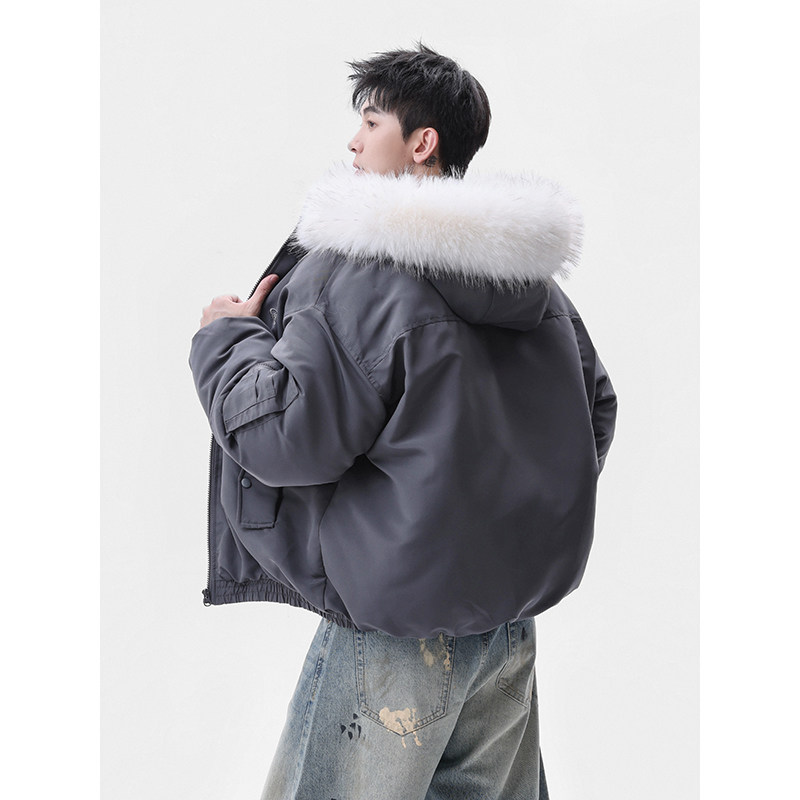 1506-1/M6010/P90冬季新款毛领棉服男女休闲韩版宽松高级感棉衣2，男装棉衣，星座1506-1