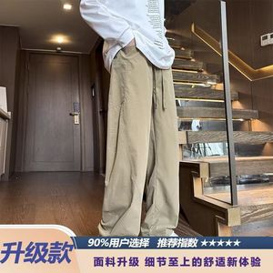 1506-1/KK051/P44美式抽绳松紧腰休闲裤男秋季新款图片