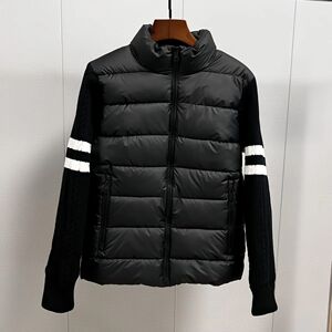 1506/MMY8881/P92冬季新款潮牌高级感毛衣拼接排骨棉服外套2图片