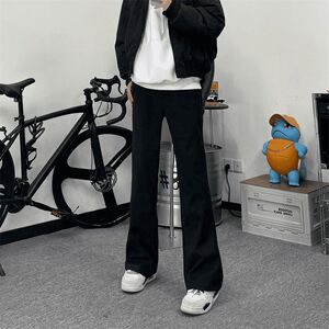 1506/KK26601/P46男款秋冬裤子直筒垂感微喇弯刀裤1图片