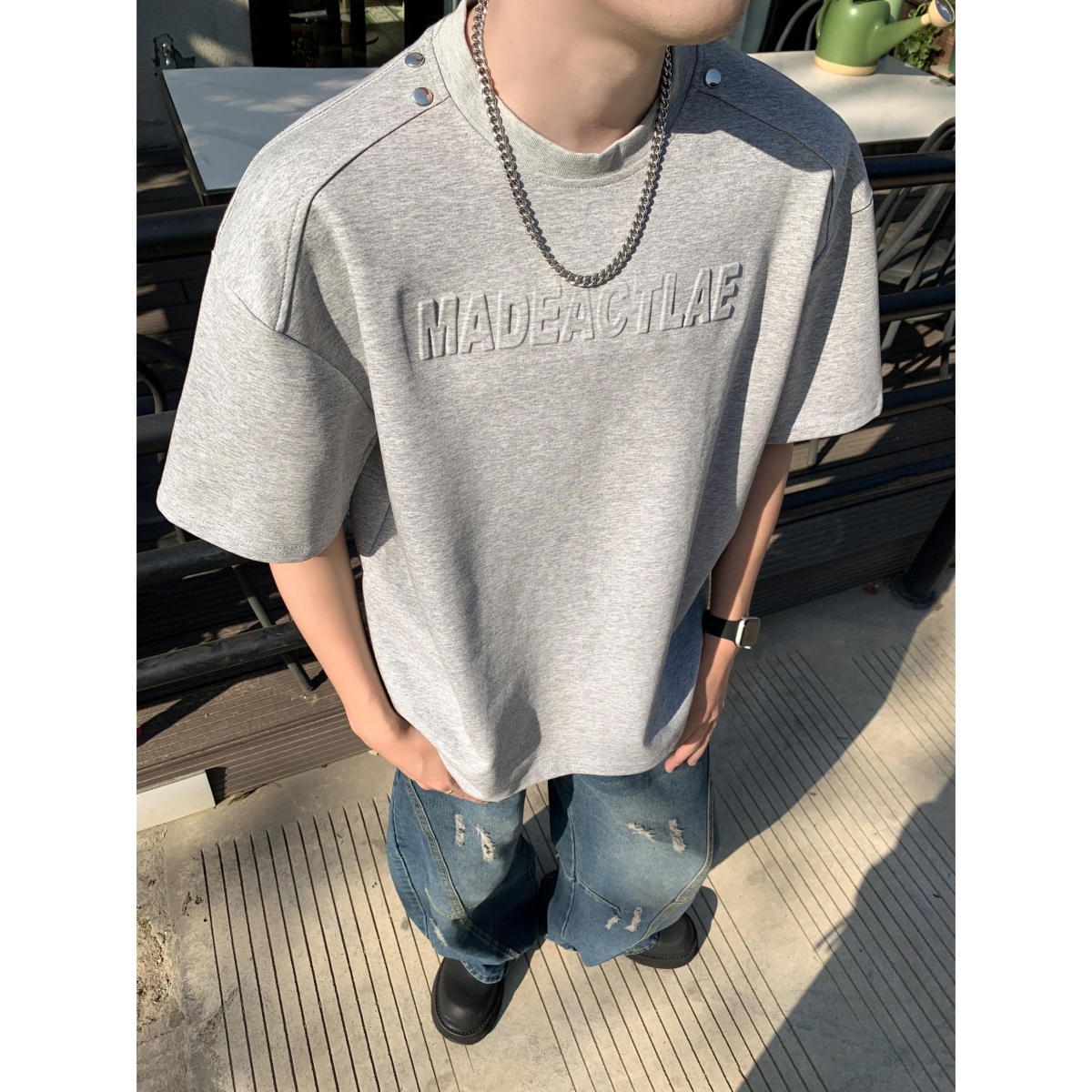 1506-1/TW2271/P43高质量夏季260克短袖T恤1，男装T恤，星座1506-1