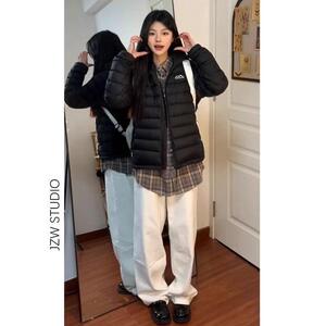 1506/Q5610/P65轻薄连帽小棉袄外套女冬季加厚排骨羽绒棉服棉衣1图片