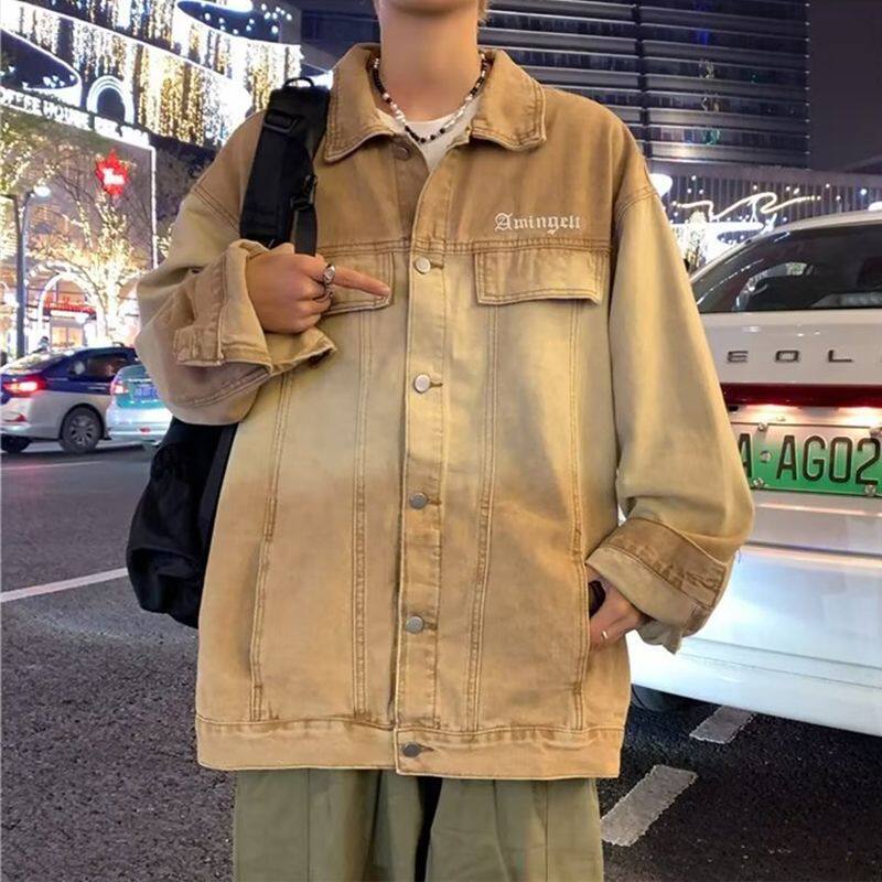 1506-1/JN12071/P54美式复古情侣牛仔外套新款潮牌渐变,男装工装外套,星座1506-1
