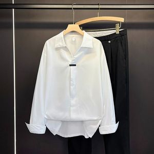 1506-1/CA6341/P36高级垂感休闲轻熟风男装冰丝长袖衬衣潮,男装衬衫,星座1506-1